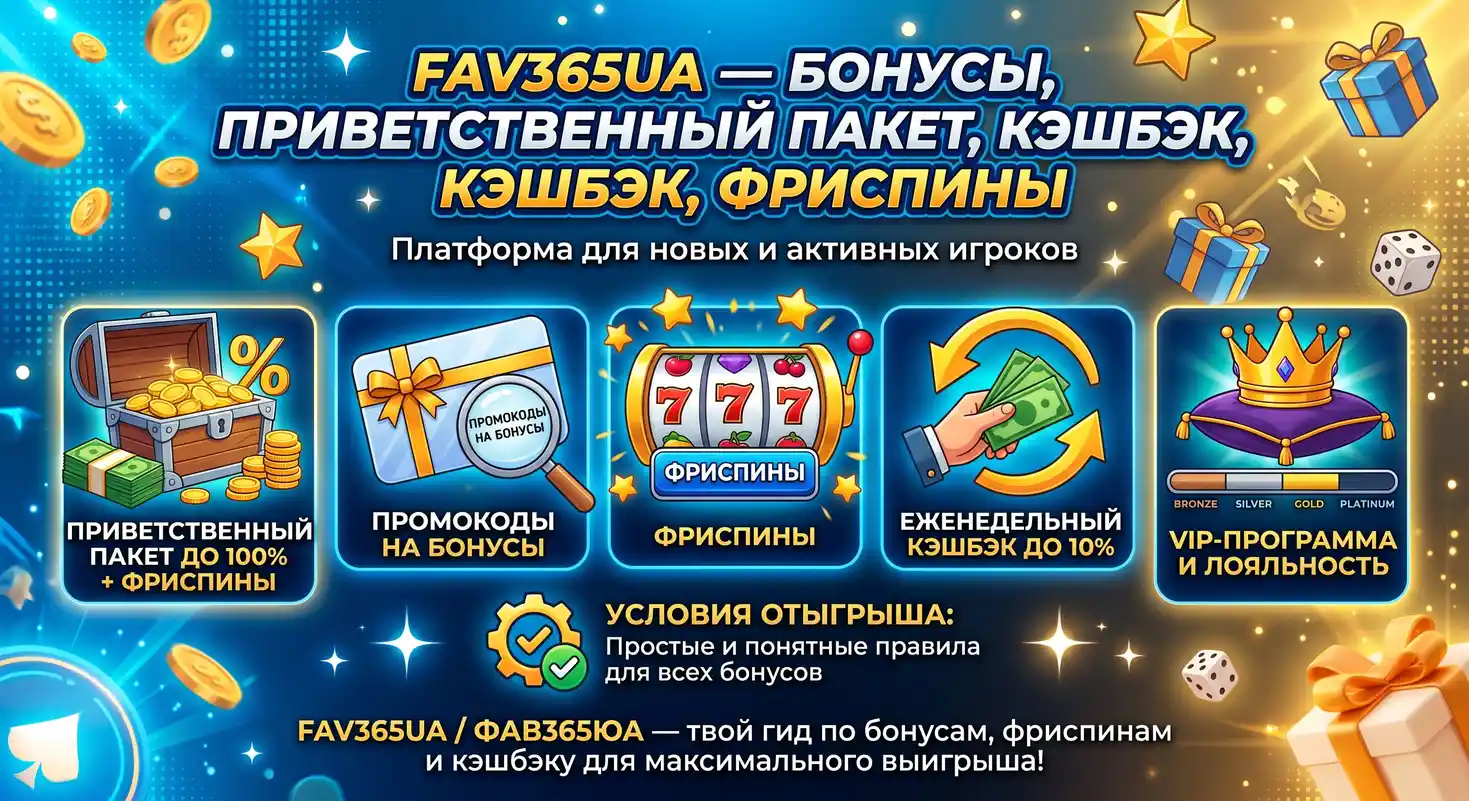 Бонусні пропозиції в FAV365UA